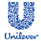 Unilever logo in blue, featuring intricate designs, representing the food and beverage manufacturing sector.