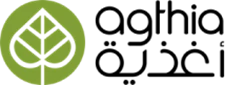 Green circular logo featuring stylised text, representing Agthia, a food and beverage manufacturer.