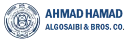 Logo featuring blue text "Ahmad A. AlGosaibi & Bros" with a circular emblem.