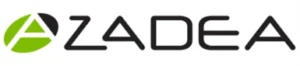 Black logo of Azadea Group LLC, featuring geometric shapes and modern typography on a white background.
