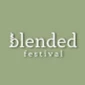 Green background featuring the text "blended festival" in white, elegant typography.