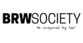 BRW Society logo in black text on a white background, promoting inspiration through food.