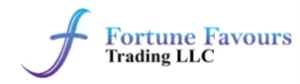 Logo of Fortune Flavours Trading LLC, featuring blue and purple text on a white background.
