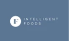 Logo of Intelligent Foods, featuring white text on a blue background, representing a food and beverage manufacturer.