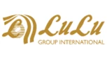Gold and black LuLu Group International logo featuring stylised lettering and a globe design.