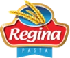 Regina Pasta logo featuring golden wheat and a blue banner, representing a food manufacturer.