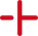 Red plus symbol on a black background, representing the Rentalplus brand or service.
