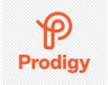 Orange "Prodigy" logo with a stylised letter 'P' on a white background.