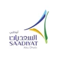 Saadiyat logo featuring blue, green, and yellow curves on a white background, labelled "Temporary Kitchens".