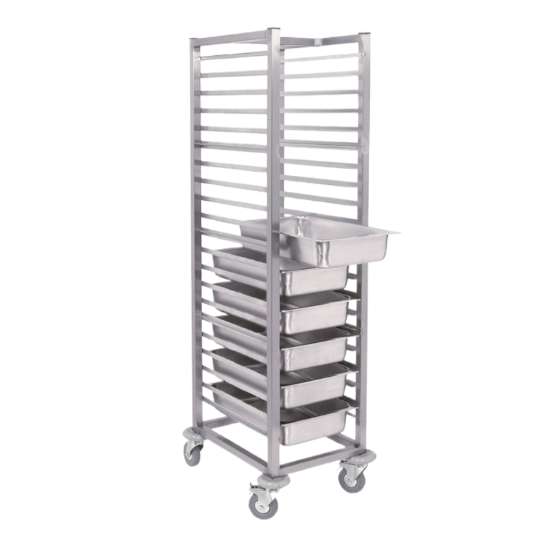 H34B Stainless Steel Gastro Trolley