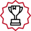 Red starburst shape on a black background, suggesting emphasis or highlighting in a design context.