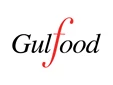 Gulfood logo featuring elegant black text with a red stylised 'f' on a white background.