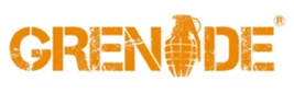 Bold orange text spelling "RENAD" with a grenade graphic, set against a white background.