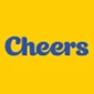 Blue "Cheers" logo on a bright yellow background, representing Cheers Holdings 2004 Pte Ltd.