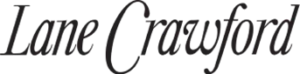 Lane Crawford logo displayed in a sleek, modern design against a dark background.