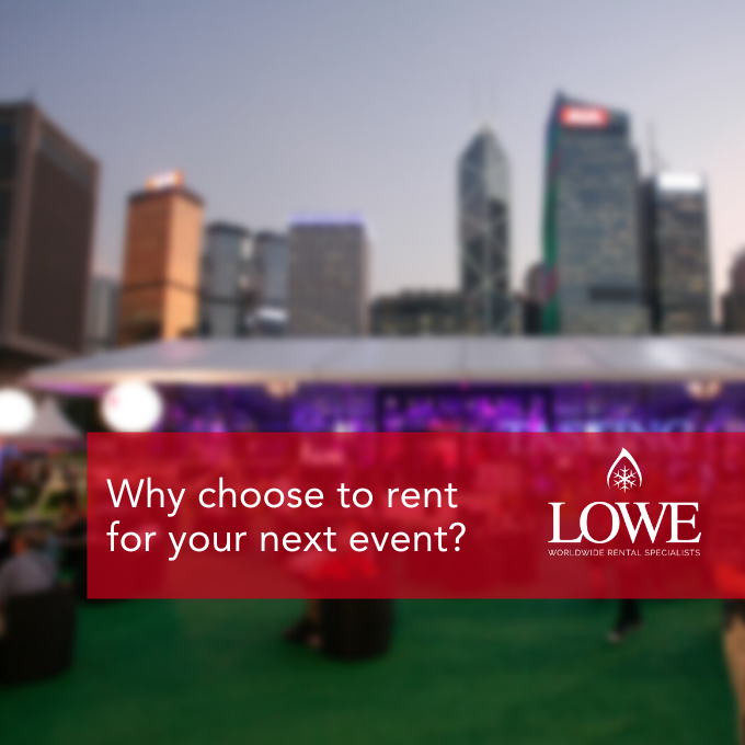 Why choose to rent for your next event?