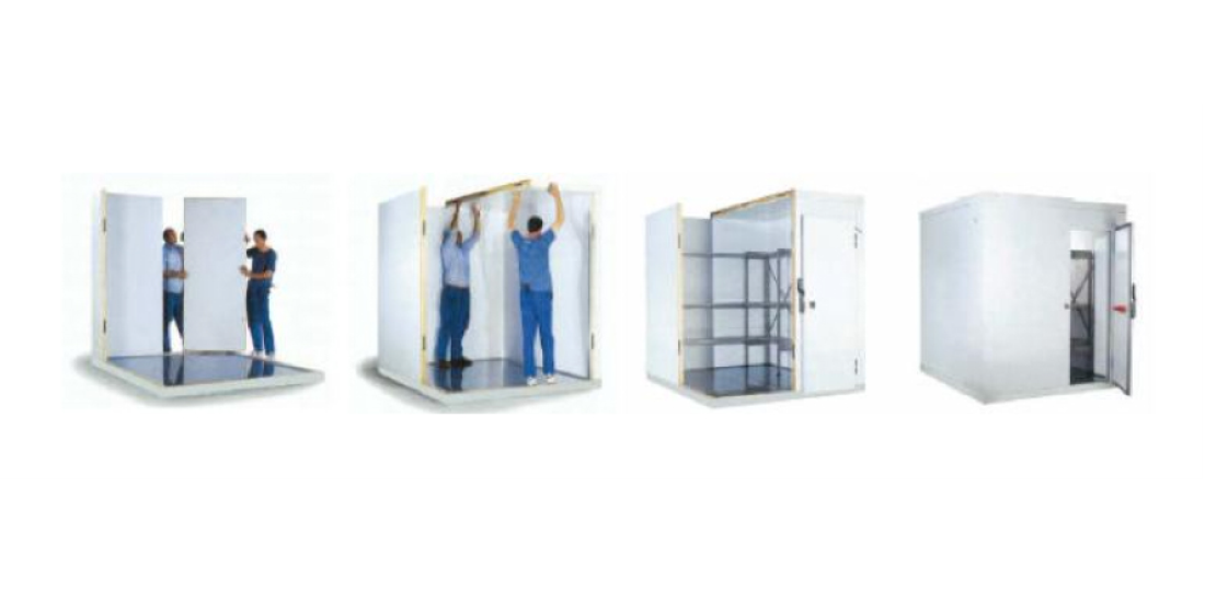 Watch how easily a modular walk in cold room is assembled and derigged in the video below