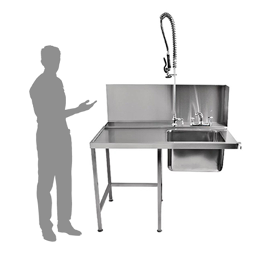Commercial Pre Rinse Table | UK Rent Pre Rinse Dish...