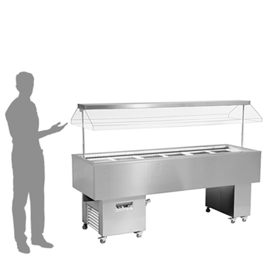 Commercial Cold Buffet Style Refrigeration Display