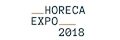 HORECA Expo 2018 logo featuring bold black text on a white background.