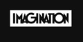 Black background with bold white text displaying the word "IMAGINATION.