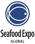 Logo featuring a blue fish outline with the text "Seafood Expo GLOBAL" below.