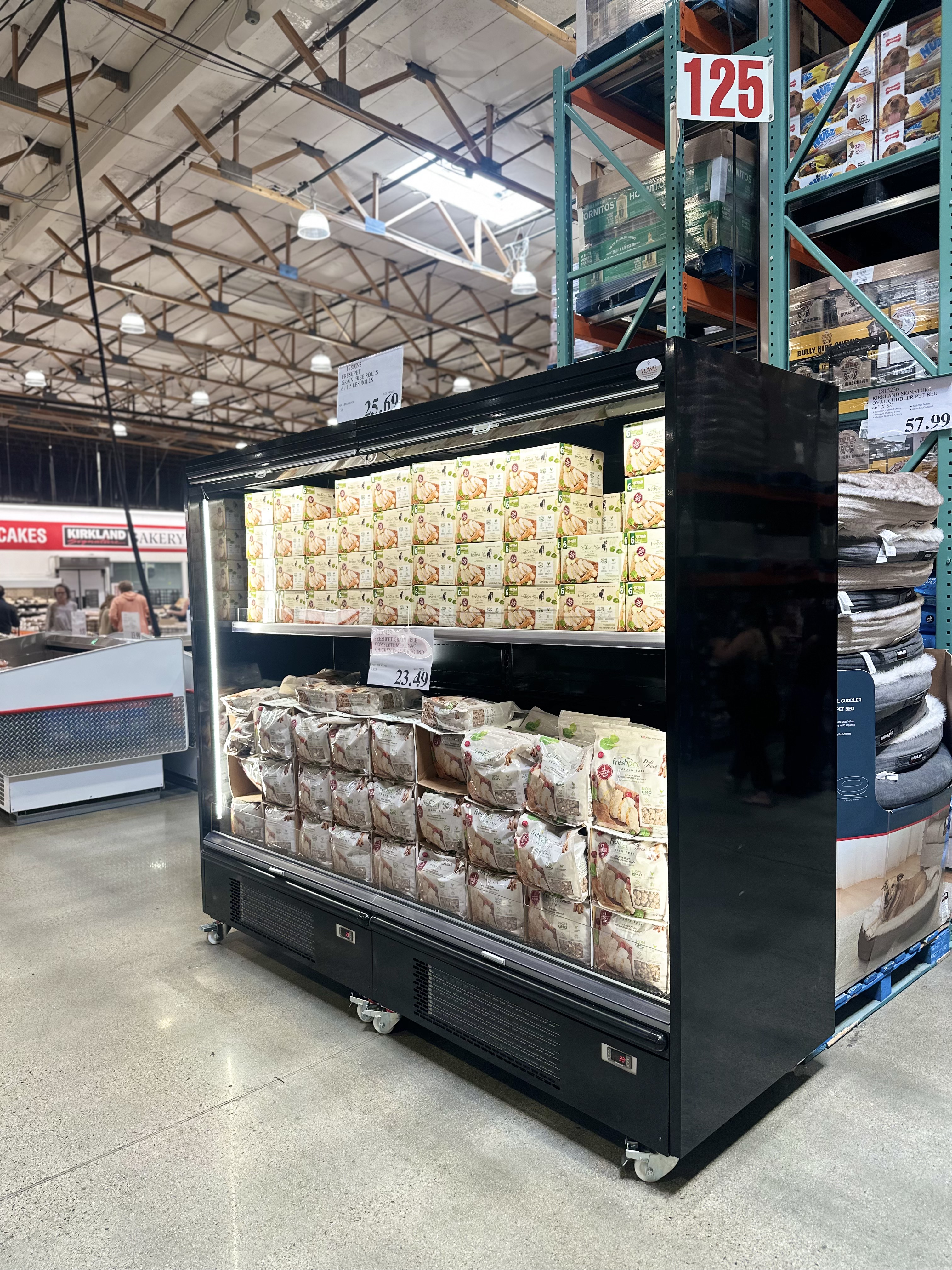 Costco store with refrigeration units