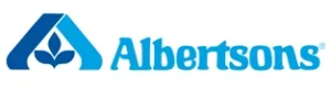 Blue logo of Albertsons with a stylised 'A' symbol, set against a white background.